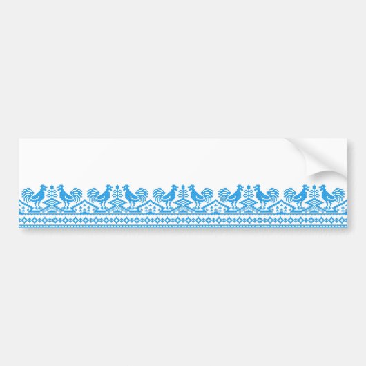 Kreuzstich Autoaufkleber (Vorne)