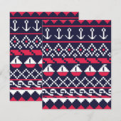 Kreuzstich Begleitkarte (Vorne/Hinten)