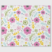 Kreuzstich-Blume Geschenkpapier (Flach)