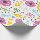 Kreuzstich-Blume Geschenkpapier (Ecke)