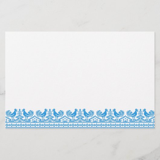 Kreuzstich Briefpapier (Vorderseite)