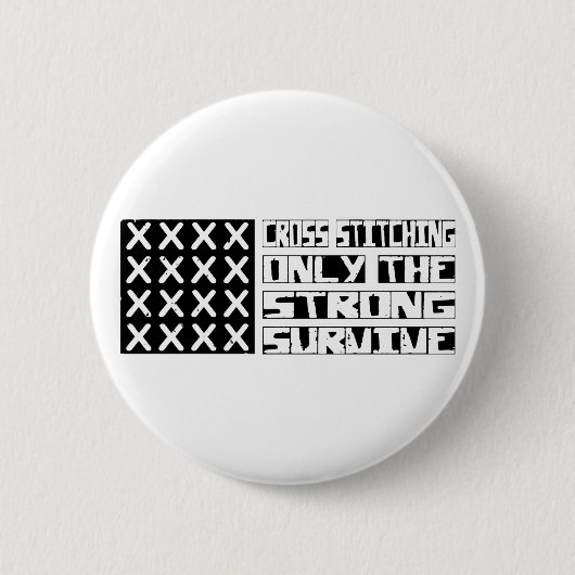 Kreuzstich Button (Vorderseite)