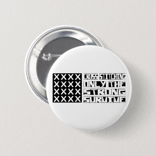 Kreuzstich Button (Vorne & Hinten)