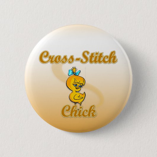 Kreuzstich Button (Vorderseite)