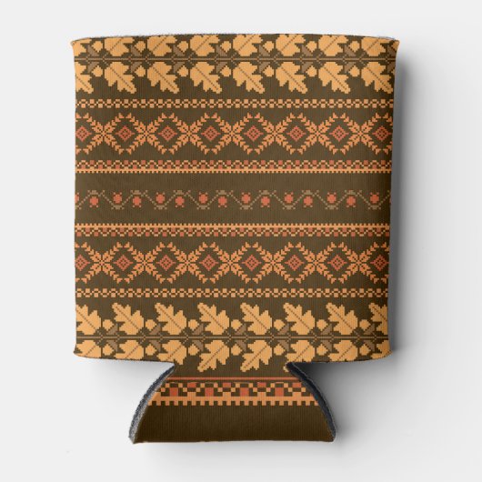 Kreuzstich des Retro-Streifens Dosenkühler (Vorderseite)