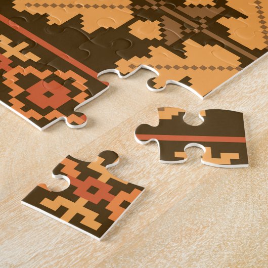 Kreuzstich des Retro-Streifens Puzzle (Seite)