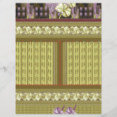 Kreuzstich einer Vase mit Blume (Vorderseite)