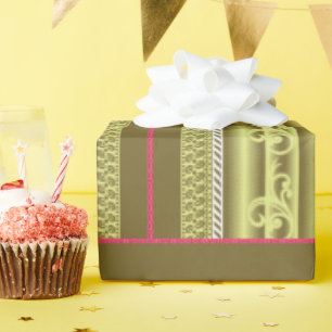 Kreuzstich einer Vase mit Blume Geschenkpapier