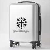 Kreuzstich für Textautos Aufkleber (Koffer)