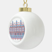 Kreuzstich Keramik Kugel-Ornament (Rechts)
