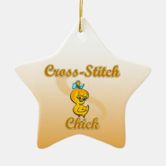 Kreuzstich Keramik Ornament (Vorne)