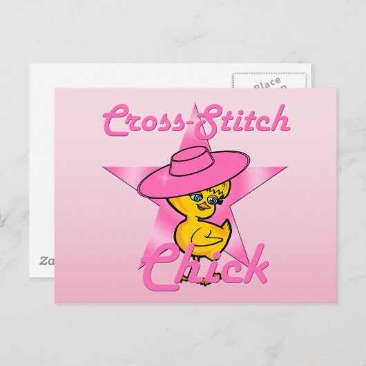 Kreuzstich Kick #8 Postkarte (Vorne/Hinten)