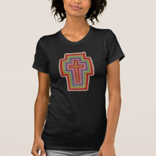 Kreuzstich-Kreuz T-Shirt