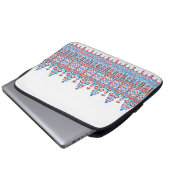 Kreuzstich Laptopschutzhülle (Vorne Knopf)