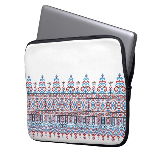 Kreuzstich Laptopschutzhülle (Vorderseite Links)