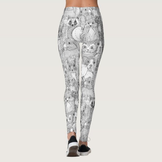 Kreuzstich Leggings (Rückseite)