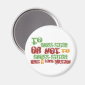 Kreuzstich Magnet (Vorderseite/Rückseite)