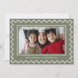 Kreuzstich-Rahmen Weihnachtsfeiertag Weihnachtskar Feiertagskarte