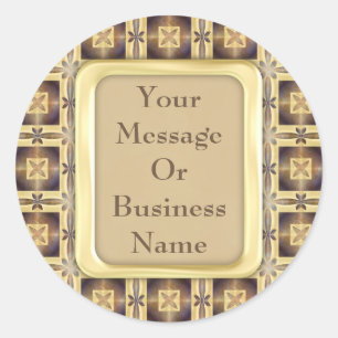 Kreuzstich Runder Aufkleber