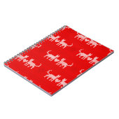 Kreuzstich-Weihnachtskatzen in Liebe mit s Notizblock (Linke Seite)