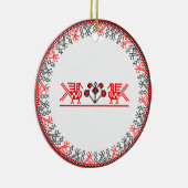 Kreuzstiche Keramikornament (Rechts)