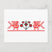 Kreuzstiche Postkarte (Vorderseite)