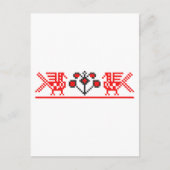 Kreuzstiche Postkarte (Vorderseite)