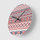 Kreuzstichentwurf Muster Runde Wanduhr (Winkel)