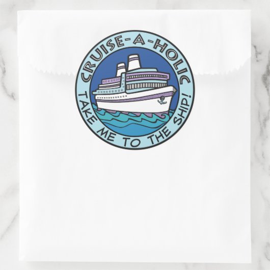 Kreuzsticker Runder Aufkleber (Tasche)