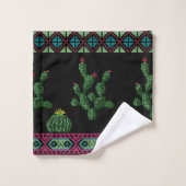 Kreuzstickerstickerei der Blume Kreuzstich Badhandtuch Set (Waschlappen)