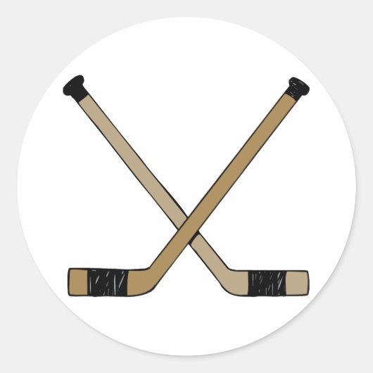 Kreuzsticks Runder Aufkleber (Vorderseite)