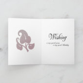 Kreuzstitch Geburtstagskarte Karte (Innenseite)