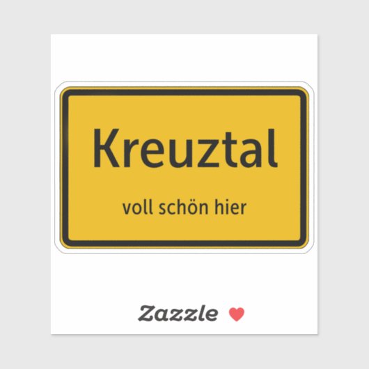 Kreuztal Aufkleber Sticker Autoaufkleber (Blatt)