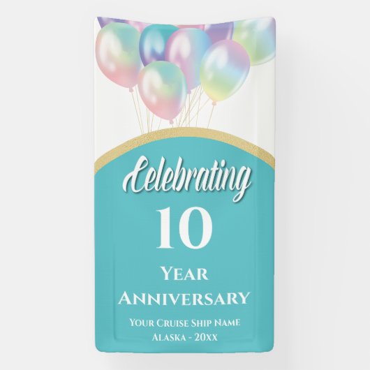 Kreuztürdekoration Unterwassertür-Jubiläum Banner (Vertikal)