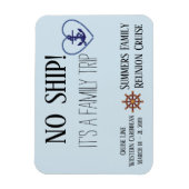 Kreuztürfamilie Personalisiert kein Schiff Magnet (Vertikal)