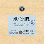 Kreuztürfamilie Personalisiert kein Schiff Magnet<br><div class="desc">This design was created though digital art. It may be personalized in the area provide or customizing by choosing the click to customize further option and changing the name, initials or words. You may also change the text color and style or delete the text for an image only design. Kontakt...</div>