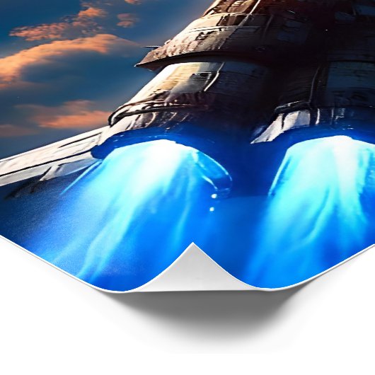 Kreuzung der kosmischen Wolken Poster (Ecke)