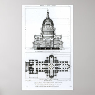 Kreuzung der St. Paul's Cathedral Poster