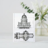 Kreuzung der St. Paul's Cathedral Postkarte (Stehend Vorderseite)