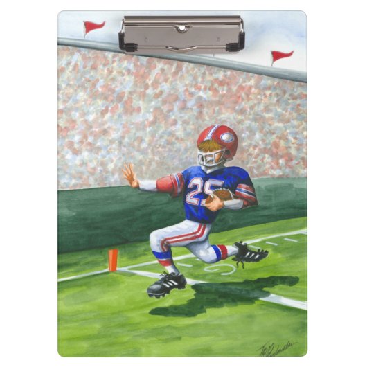 Kreuzung der Torlinie für eine Landung Klemmbrett (Vorderseite)