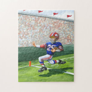 Kreuzung der Torlinie für eine Landung Puzzle