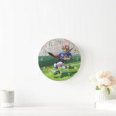 Kreuzung der Torlinie für eine Landung Runde Wanduhr (Zuhause)