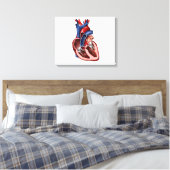 Kreuzung des menschlichen Herzens Leinwanddruck (Insitu (Schlafzimmer))