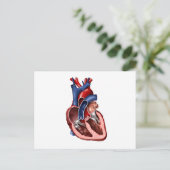 Kreuzung des menschlichen Herzens Postkarte (Stehend Vorderseite)