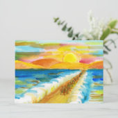 Kreuzung des Roten Meers Feiertagskarte (Stehend Vorderseite)