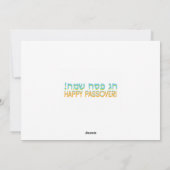 Kreuzung des Roten Meers Feiertagskarte (Rückseite)