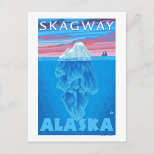Kreuzung Iceberg - Skagway, Alaska Postkarte