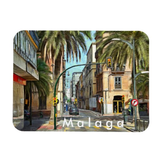 Kreuzung in der südlichen Stadt. Magnet (Horizontal)