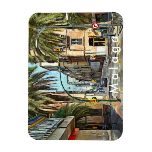 Kreuzung in der südlichen Stadt. Magnet (Vertikal)