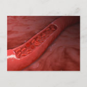 Kreuzung mit rotem Blutkörperchen Postkarte (Vorderseite)